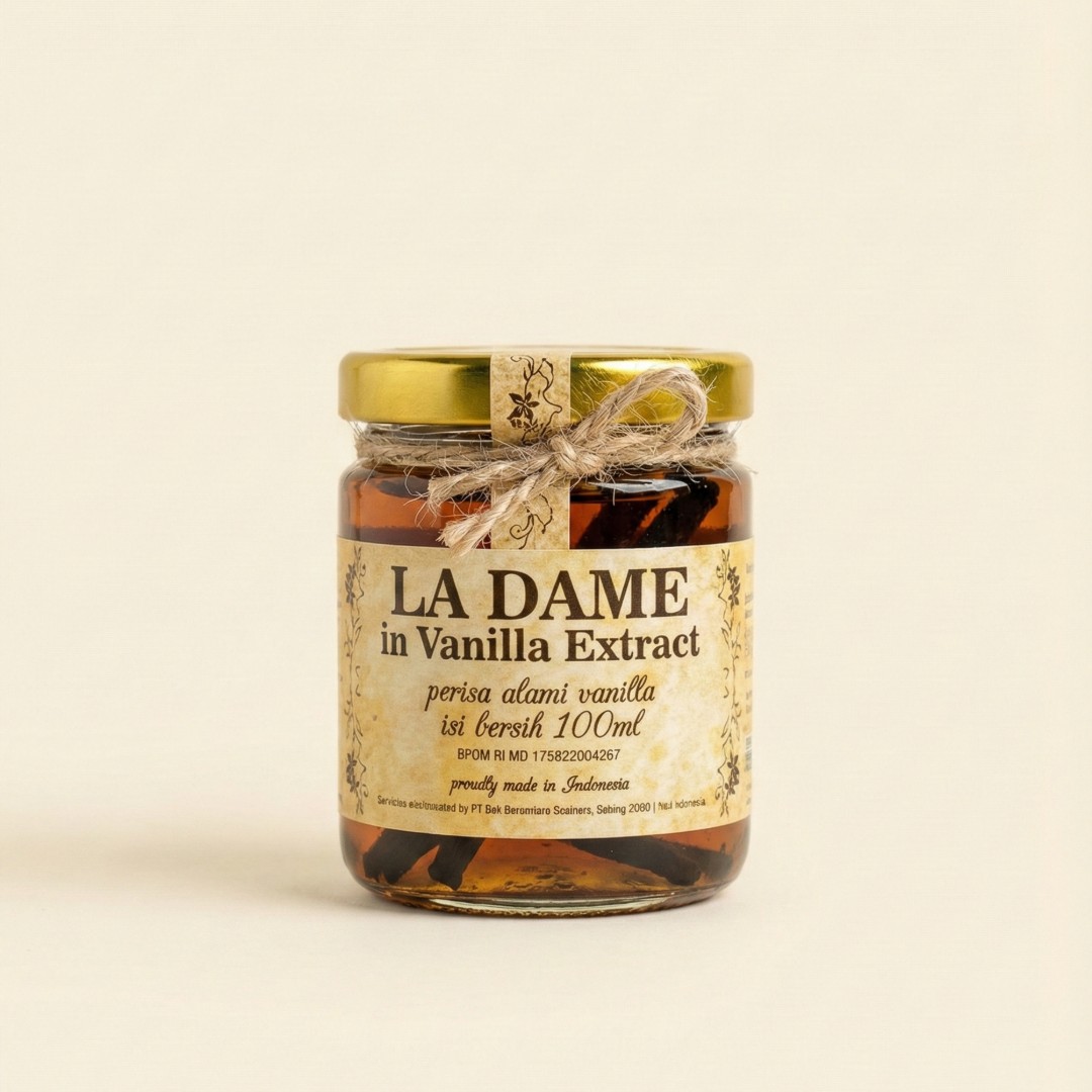La Dame In Vanilla Extract Alami Murni 100ml image