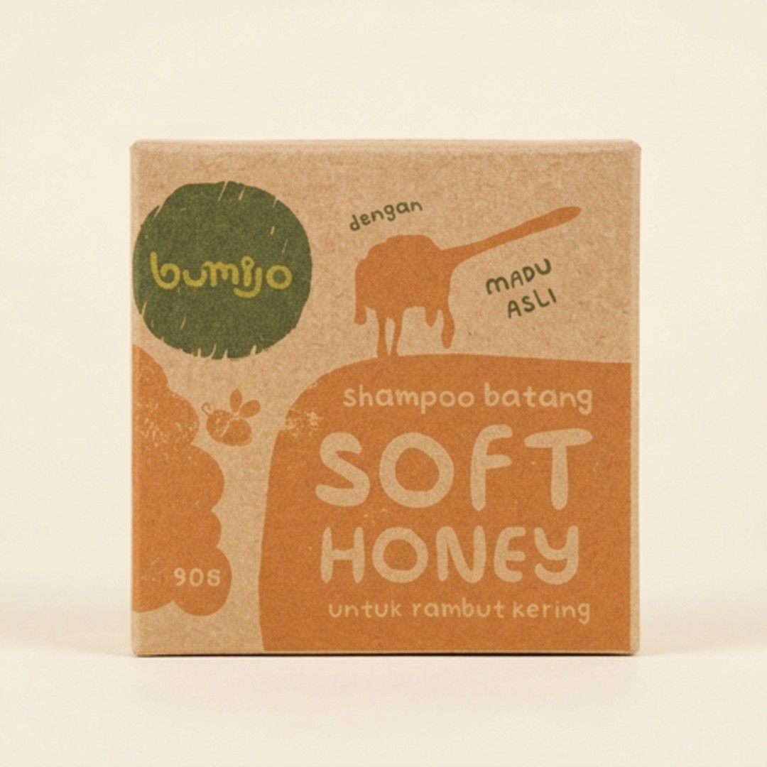 Bumijo Shampoo Bar Soft Honey - Sampo Batang Alami Rambut Kering (90g) image