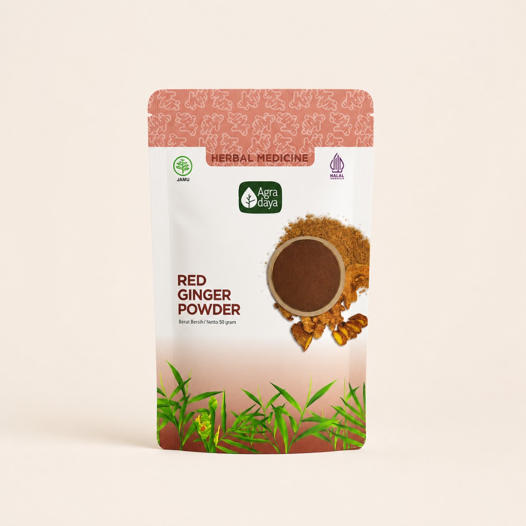 Agradaya Red Ginger Powder 50g - Bubuk Jahe Merah Murni image
