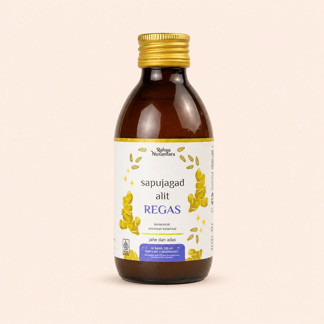 Cover produk Rahsa Nusantara Sapu Jagad Alit Regas 200ml dengan latar krem
