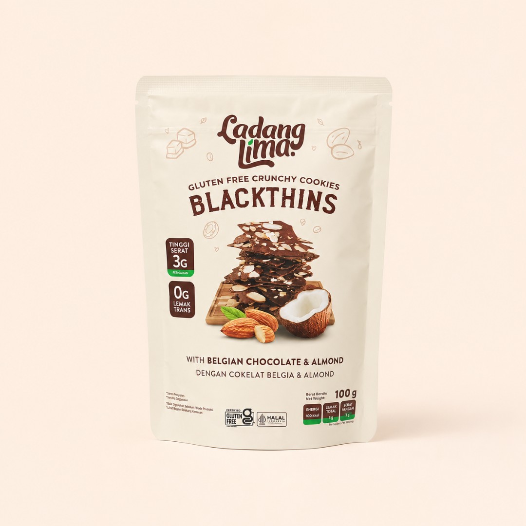 Ladang Lima Blackthins Gluten Free Crunchy Cookies 100g image