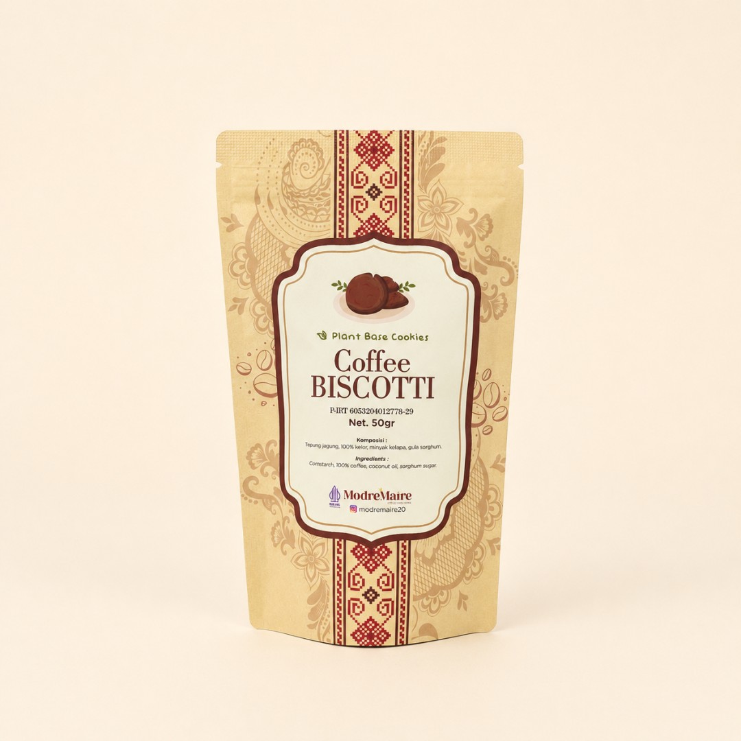 Modre Maire Coffee Biscotti - Plant Based & Gluten Free Cookies image