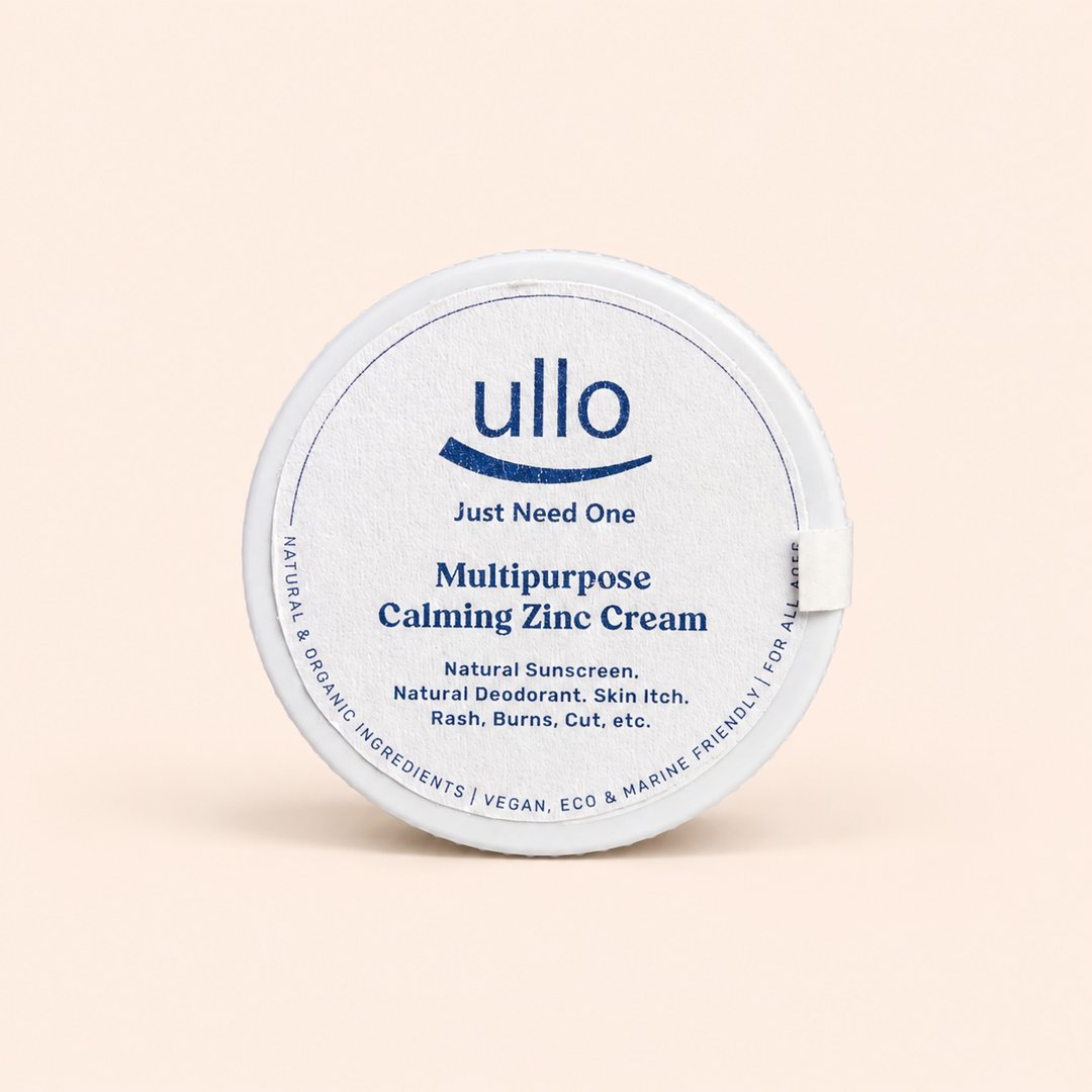 Cover produk Ullo Multipurpose Calming Zinc Cream 12gr dengan latar krem