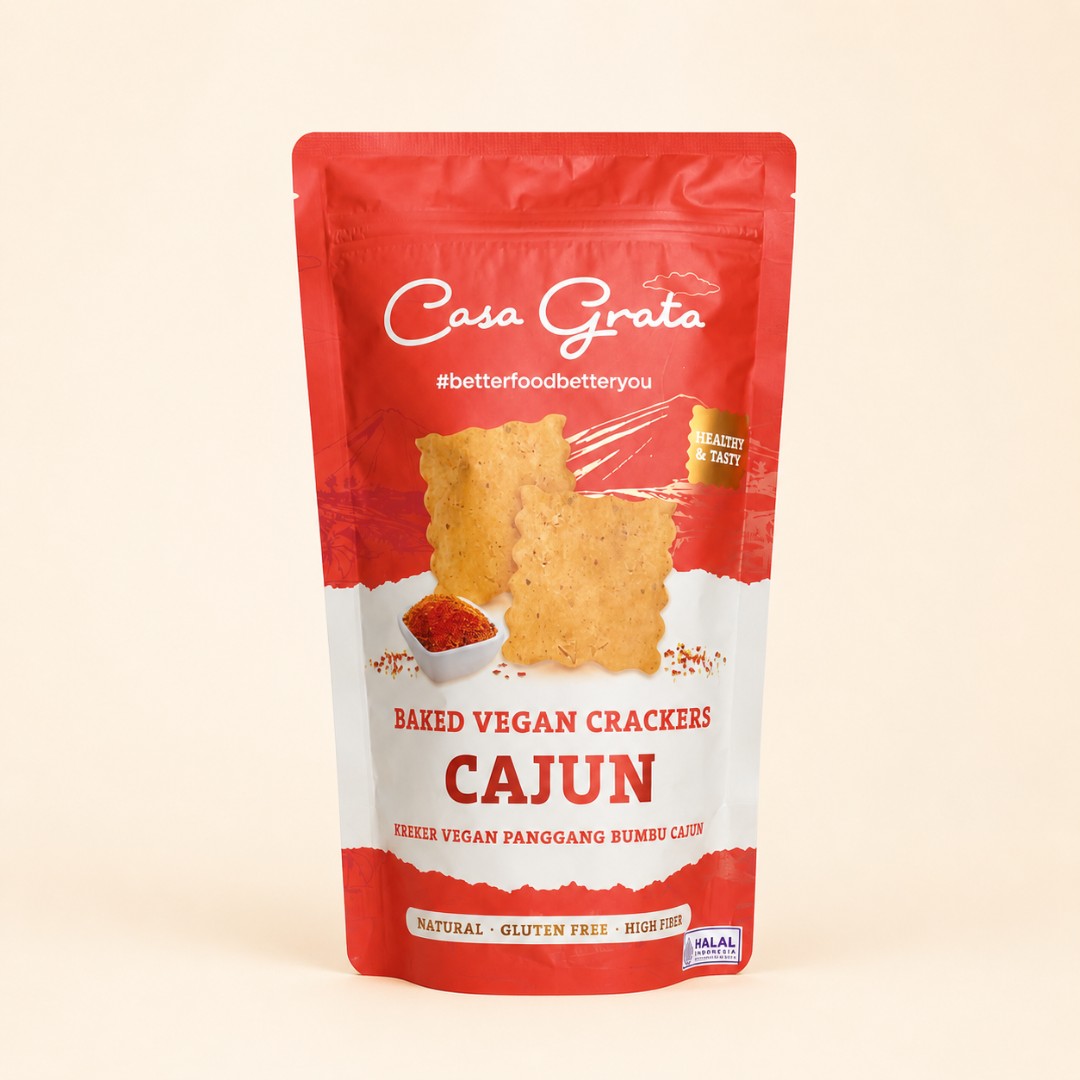Casa Grata Baked Vegan Crackers Cajun 70g image