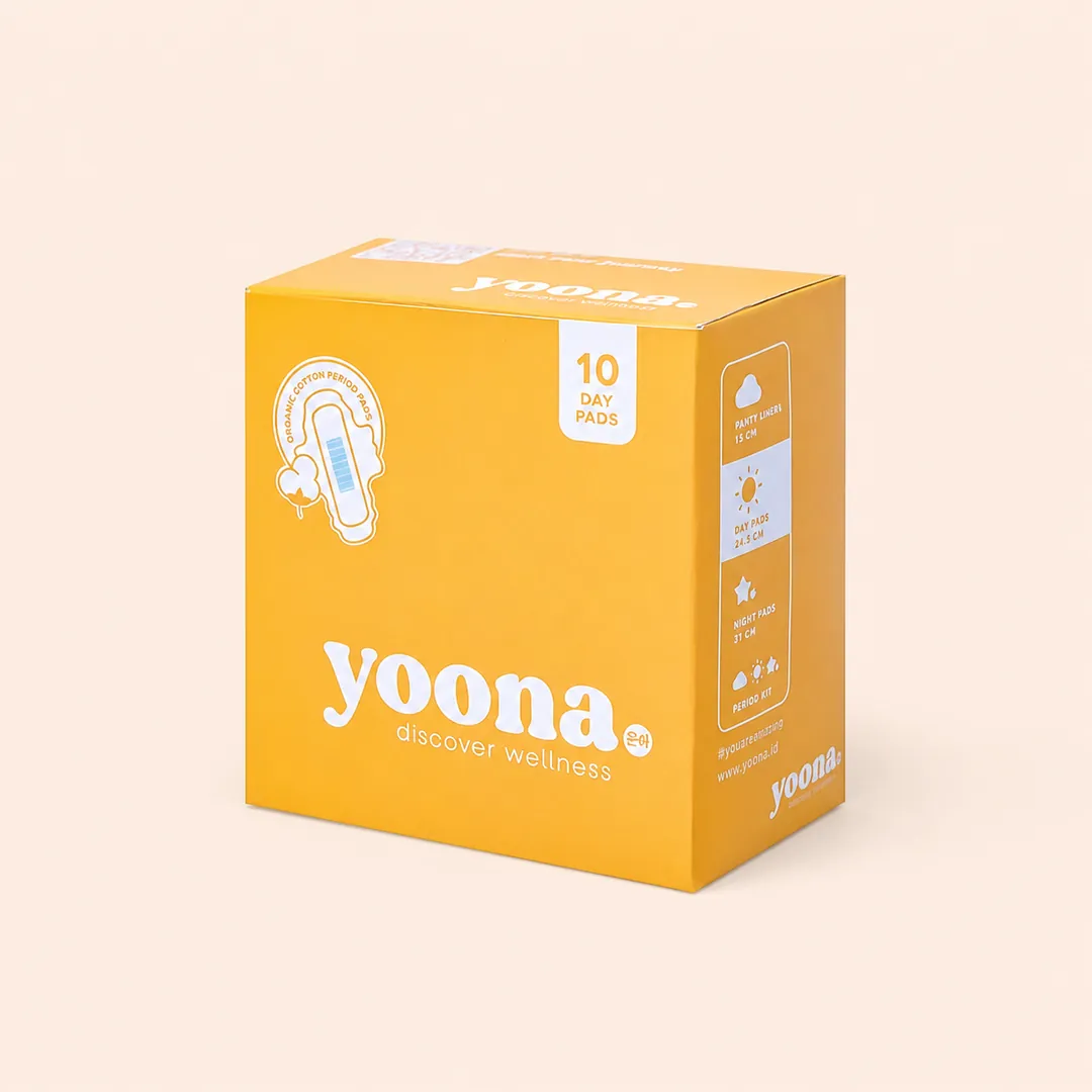 Yoona Organic Cotton Day Pads - 10 Pads - studio catalog cover