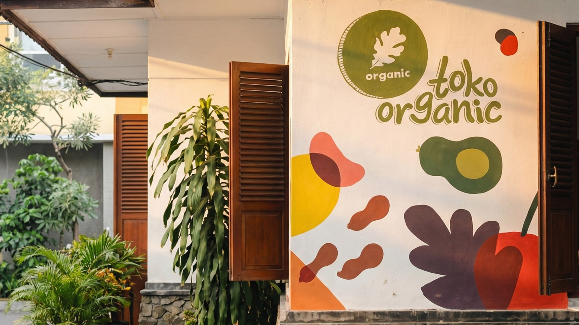 Tampak Depan Toko Organic Bandung